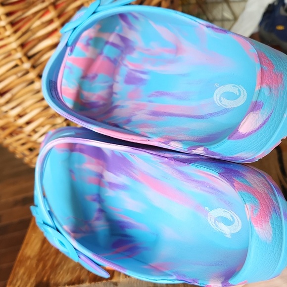 Multi Color Swirl Slides Sandals Size 10 - Picture 8 of 10